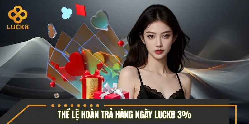 Chi tiết về thể lệ hoàn trả hàng ngày LUCK8 3% Chi tiết về thể lệ hoàn trả hàng ngày LUCK8 3%